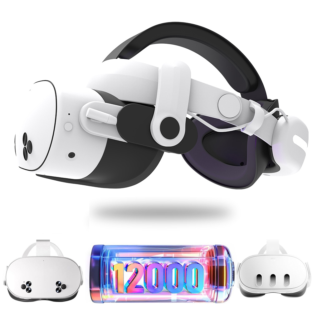 Gaming Accessories Headset - Quest3S VR Kulaklık için 12000mAh Ayarlanabilir