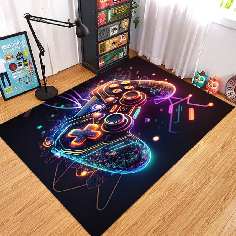 Gaming Hand Accessories - Neon Işıltılı Oyun Kumandası Halısı Renkli