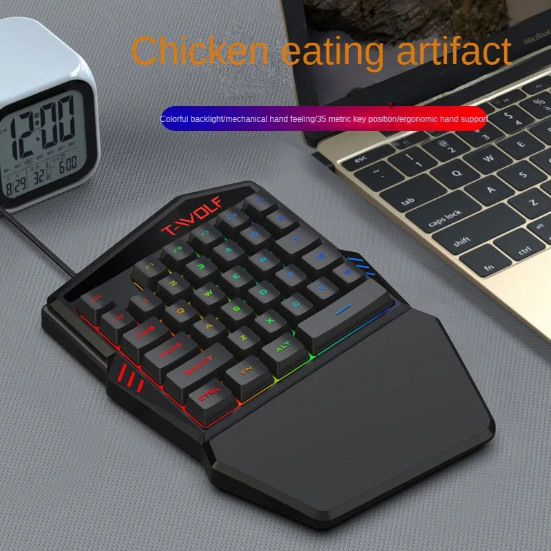 T-WOLF TF900 tek elle klavye t - Gaming Hand Accessories incelemesi ve fiyatı