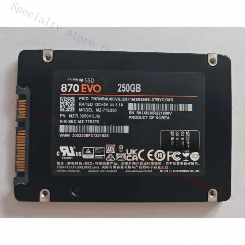 R+ Samsung SSD 870 EVO 250GB 5 - Samsung Ssd Evo 870 incelemesi ve fiyatı