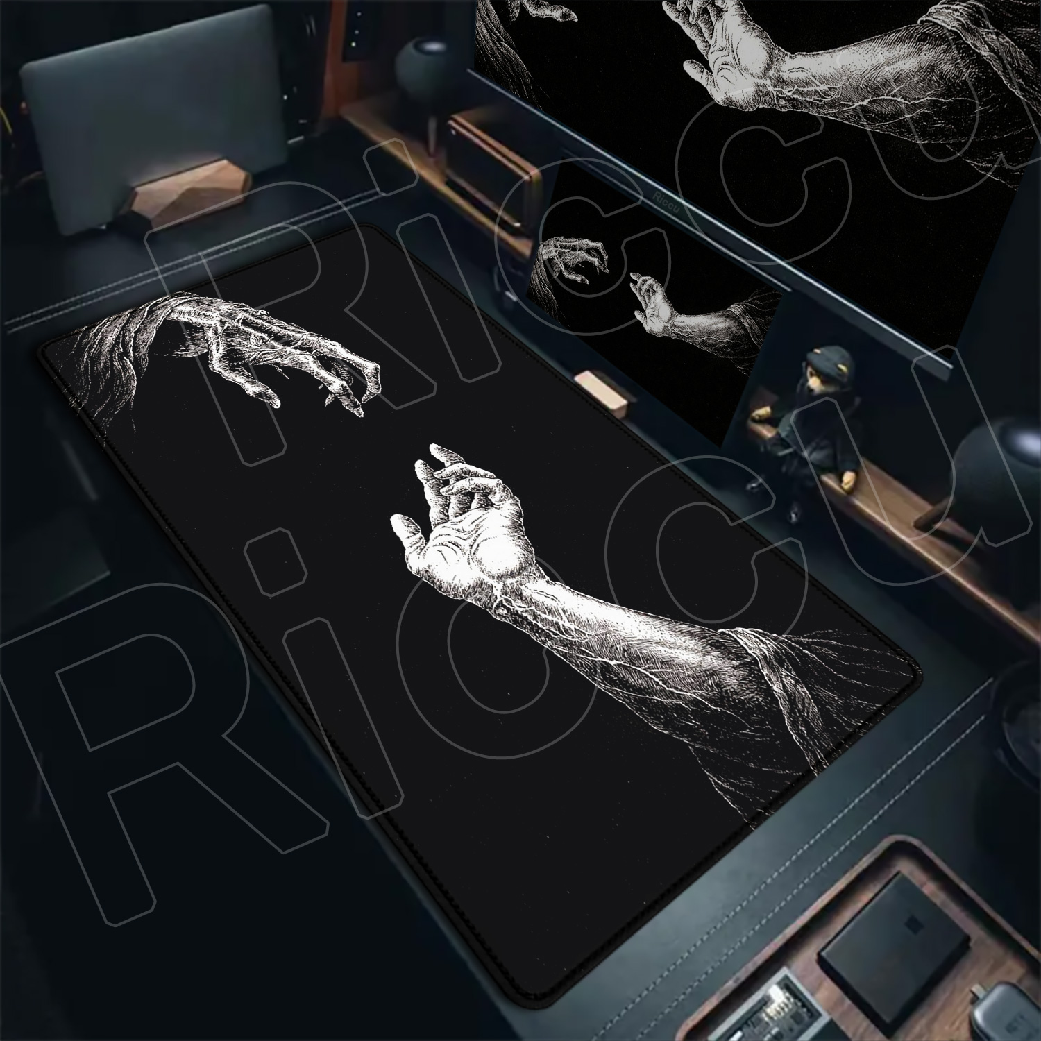 HD Büyük Siyah Beyaz XXL Gotik - Gaming Hand Accessories incelemesi ve fiyatı